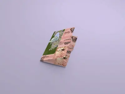 تصميم إعلان مطبوع (مجلة) لمنتجات جمال وعناية شخصية، مع عرض واقعي (Mockup) لمجلة "Pretty"