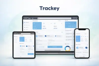 برمجة لوحة تحكم إدارية متجاوبة وقابلة للتكيف " trackey