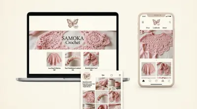 تصميم الهوية البصرية لعلامة  Samoka Crochet