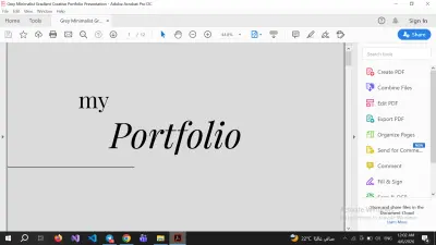 عمل بورتفوليوا (portfolio)