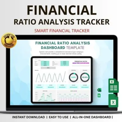 لوحة تحكم لتحليل الأداء المالي والنسب المحاسبية (Financial Ratio Analysis)