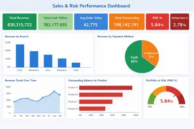 Sales & Risk Performance Dashboard