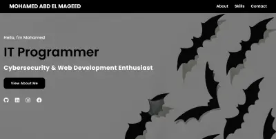 تصميم وتطوير موقع "معرض أعمال شخصي" (Personal Portfolio) عصري ومتجاوب