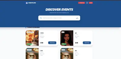 EventFlow – Event Discovery Full-Stack Web Application