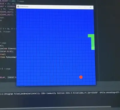 تطوير لعبة الثعبان (Snake Game) كلاسيكية باستخدام Java
