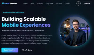إنشاء موقع شخصي (Portfolio) احترافي متكامل وقوي