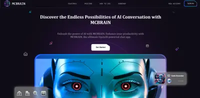MC-Brain AI Landing page