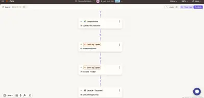 نظام أتمتة لمعالجة الملفات وتحليلها باستخدام Zapier وOpenAI و Gamma AI