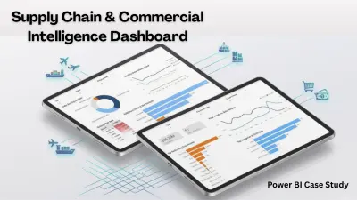 تصميم داشبورد لتحليل المبيعات ومخاطر سلاسل الإمداد باستخدام power bi