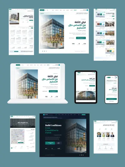 تصميم وبرمجة موقع "Nexa Build" للمقاولات | رحلة متكاملة من الفكرة إلى الكود (UI/UX & Web Development)