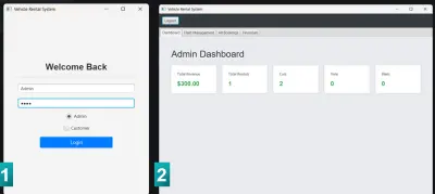 برنامج حجز سيارات باستخدام جافا | Java Vehicle Rental Application