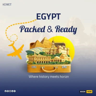 تصاميم سوشيال ميديا لشركة سياحة