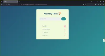 My Daily Tasks – To-Do List App