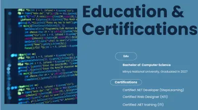 موقع بروتفليو شخصي