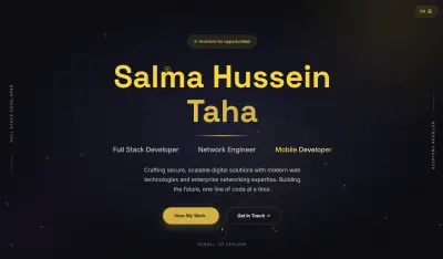 موقعي الشخصي التعريفي (Portfolio) لاستعراض مهارات تطوير الويب