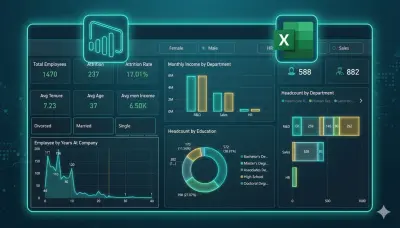 تحويل بياناتك الخام إلى رؤى استراتيجية تساعدك في اتخاذ قراراتك بدقة باستخدلم Power BI وExcel.