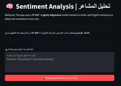 تطبيق ويب ذكي لتحليل مشاعر العملاء من تعلقاتهم (Sentiment Analysis)