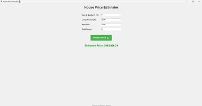 بناء نموذج تنبؤي (Predictive Model) لأسعار العقارات مع واجهة مستخدم تفاعلية
