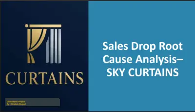 تحليل الأسباب الجذرية لانخفاض المبيعات (Root Cause Analysis) ووضع خطط استراتيجية لشركة Sky Curtains