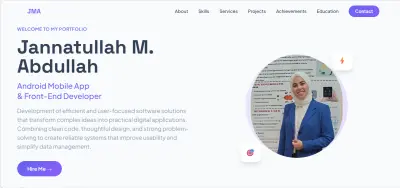 تصميم وتطوير بورتفوليو - Portfolio شخصي احترافي