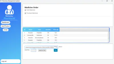 نظام إدارة الصيدلية باستخدام JavaFX (Pharmacy Management System)
