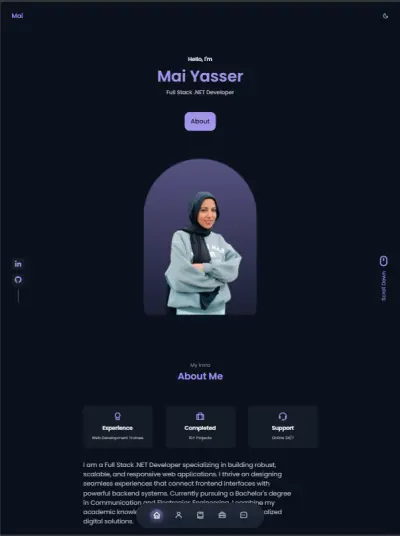 تصميم وتطوير موقع "معرض أعمال" (Portfolio) احترافي ومتكامل
