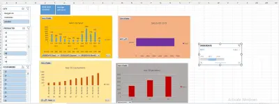 لوحة تحكم تفاعلية لتحليل المبيعات باستخدام Excel