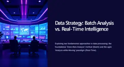 Data Strategy: مقارنة بين Batch Processing و Real-Time Analytics