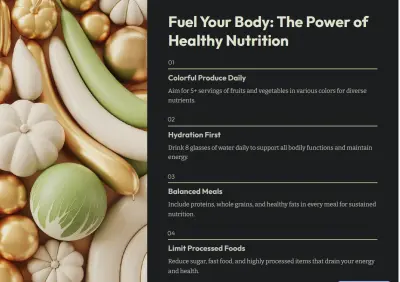 برزنتيشن عن الصحة والعادات الصحية اليومية