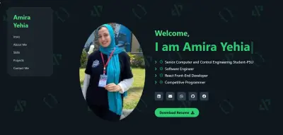 تطوير معرض أعمال شخصي تفاعلي (Interactive Portfolio) باستخدام React.js