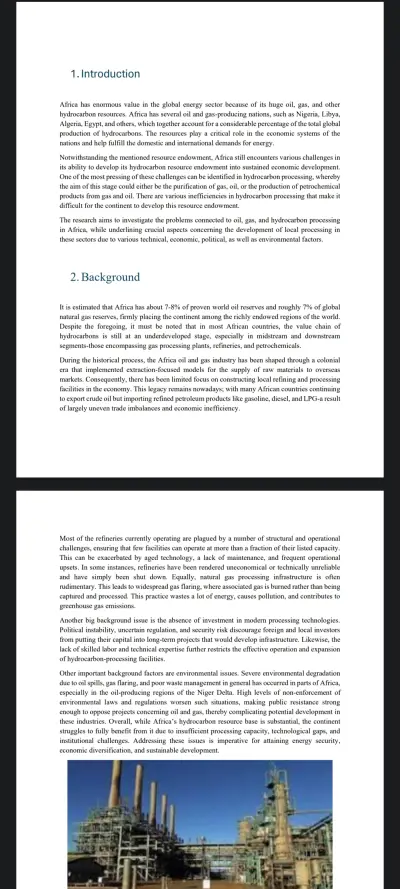 Oil, Gas & Hydrocarbon Processing in Africa – The challenge