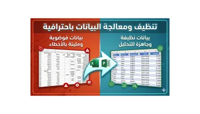 إدخال وتنسيق البيانات | Data Entry & Formatting باستخدام الاكسيل
