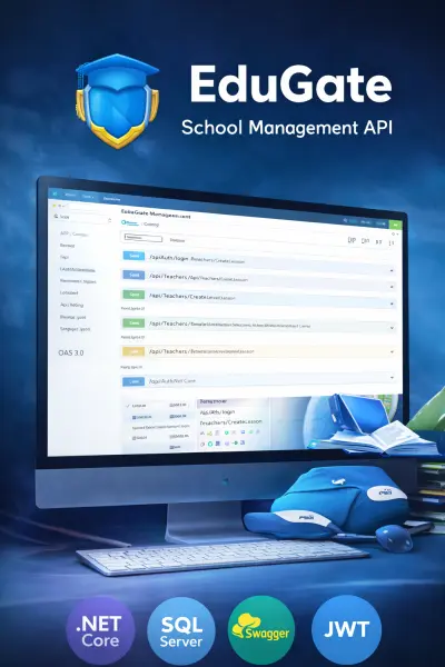 EduGate - School Management System API باستخدام ASP.NET Core