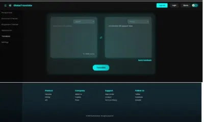 Globe Translator — Language Translation Web Application