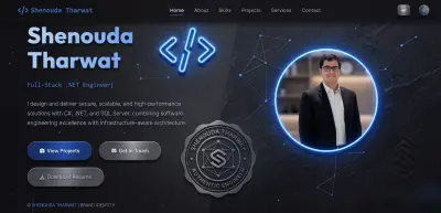 تصميم انشاء موقع شخصي احترافي  (Professional Portfolio Website)