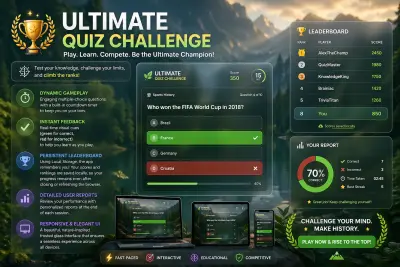 صورة العمل Quiz Challenge Web Application