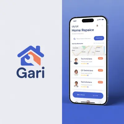 تصميم وتطوير تطبيق "Gari" لخدمات الصيانة المنزلية (UI/UX وبرمجة)