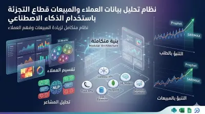 نظام تحليل بيانات العملاء والمبيعات في قطاع التجزئة باستخدام الذكاء الاصطناعي