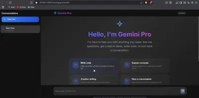 تطوير واجهة مستخدم متكاملة لمنصة ذكاء اصطناعي