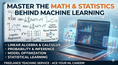 تبسيط الرياضيات والاحصاء لمفاهيم تعلم الآلة