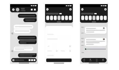 صورة العمل تصميم شاشة wireframe موبايل احترافية (UI/UX)