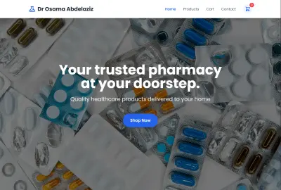 Pharmacy Website Design