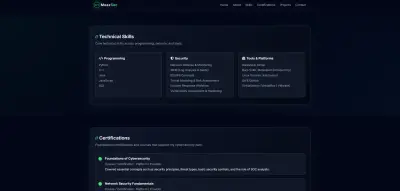 Web Design & Cybersecurity Portfolio