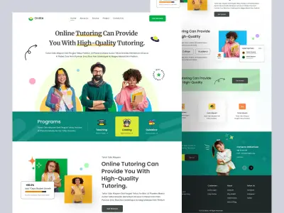 تطوير موقع شخصي احترافي لمدرس أونلاين