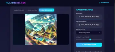 تصميم موقع خاص بتأمين Multiamedia Security