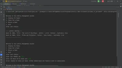 نظام إدارة مكتبة – Java