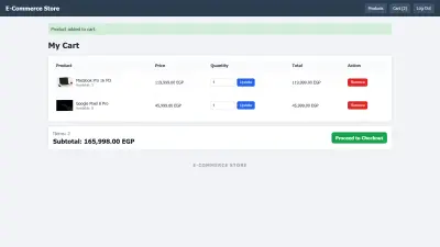 Backend Developer | Laravel E-Commerce System