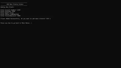 C++ Developer | Bank Management System