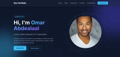 تصميم بورتفوليو احترافي