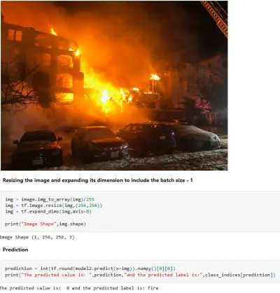 نظام كشف الحرائق باستخدام التعلم العميق (Fire Detection System)
